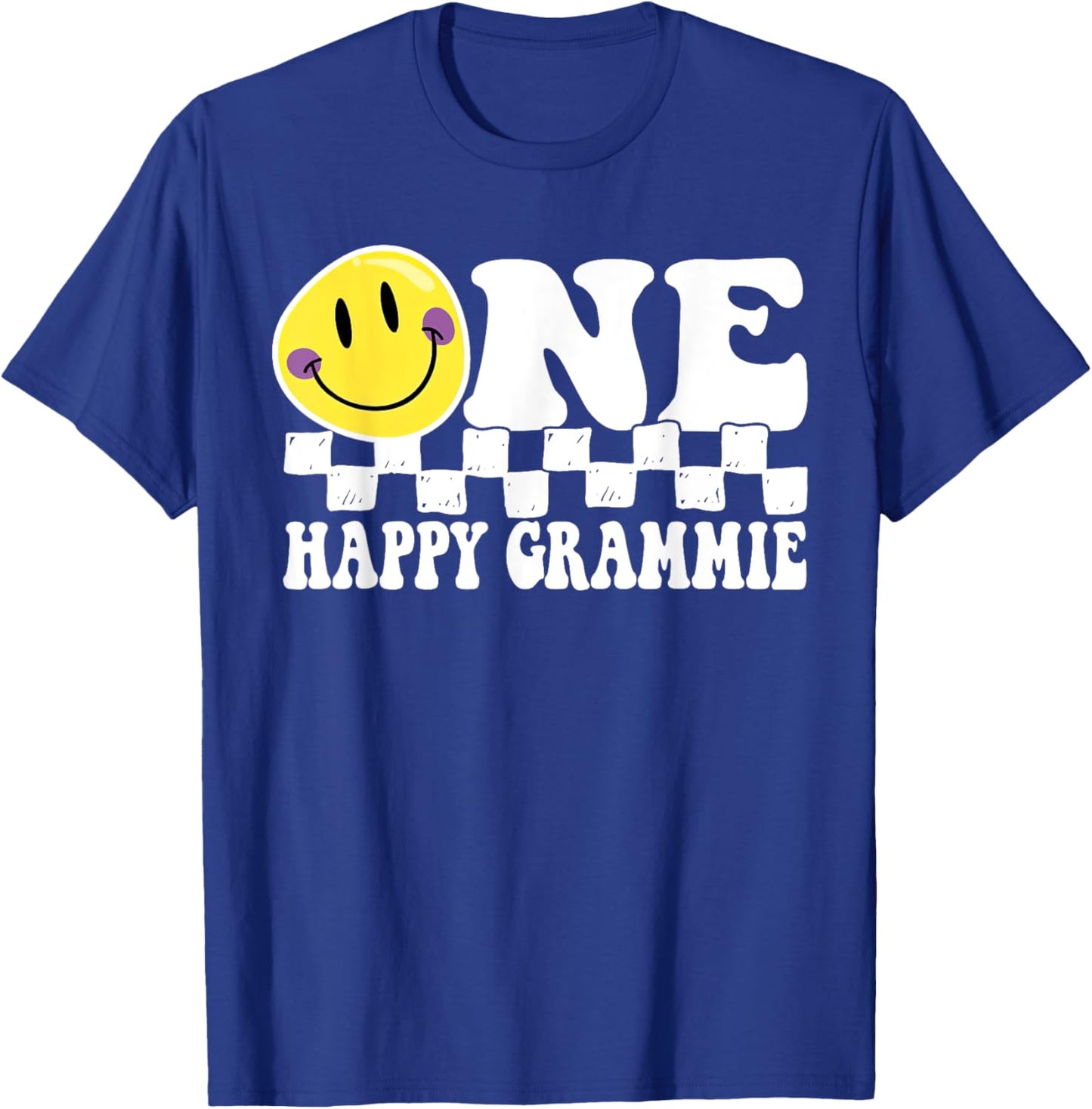 One Happy Dude Grammie 1st Birthday Family Matching T-Shirt - T-Shirt | Royal