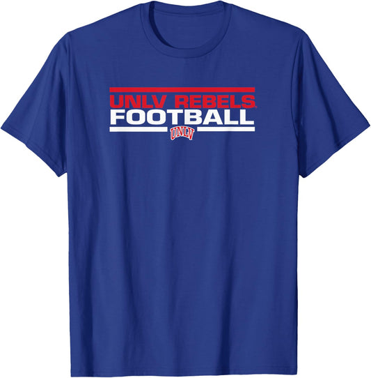 UNLV Rebels Football Tackle Black Officially Licensed T-Shirt - T-Shirt | Royal