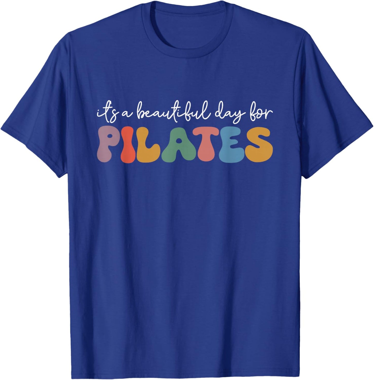 SOMMAS YOGA Retro Pilates Lover Instructor Workout T-Shirt - T-Shirt | Royal