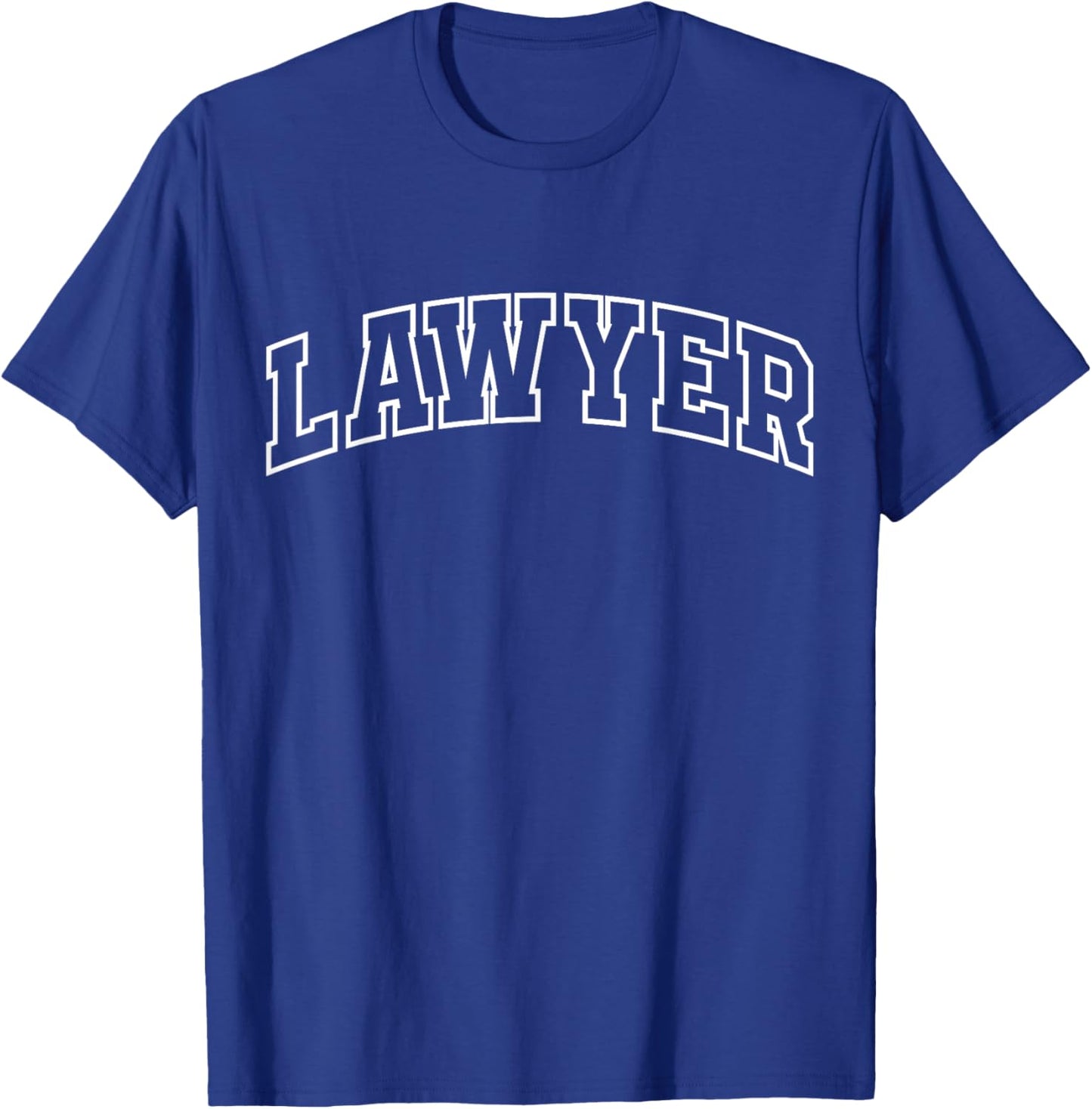 Lawyer Funny Athletic Lettering Law Student Gifts Men Women T-Shirt - T-Shirt | Royal