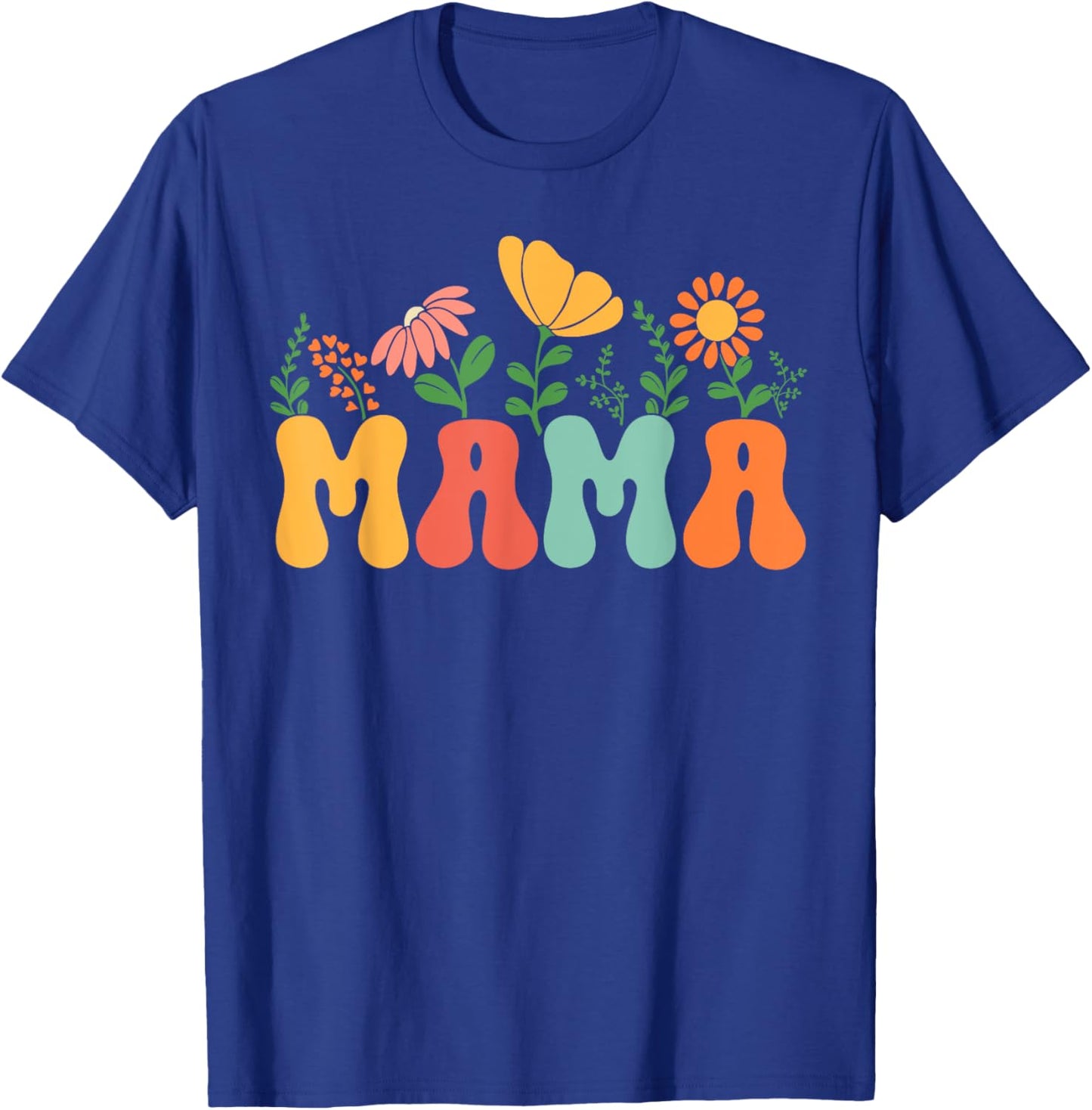 Floral Mama Shirt Mothers Day Gardener Mama Flowers Cute T-Shirt - T-Shirt | Royal