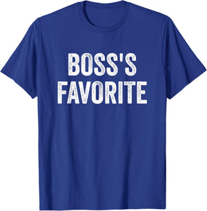 Boss's Favorite Office Employee Work Colleague Coworker T-Shirt - T-Shirt | Royal