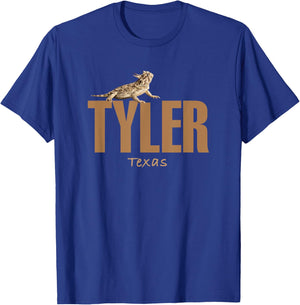Tyler Texas Horned Toad Design T-Shirt - T-Shirt | Royal