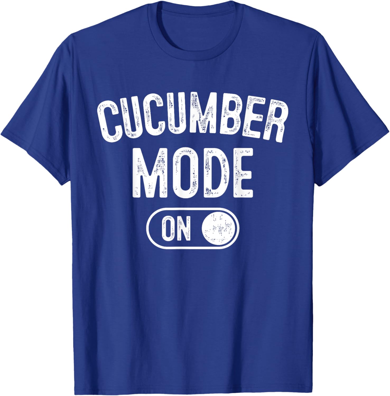 Cucumber Mode On Costume Funny Vegetarian Gift Farmer Farm T-Shirt - T-Shirt | Royal