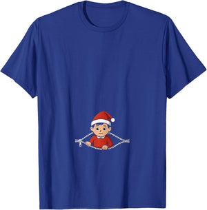 Pregnant Christmas Costume T-Shirt - T-Shirt | Royal