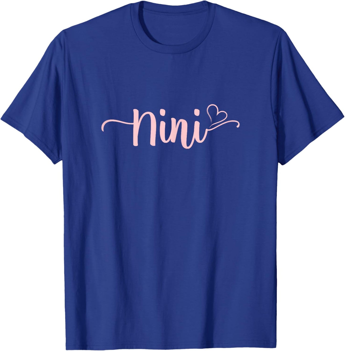 Nini Heart Xmas Grandma Women Mother's Day Christmas T-Shirt - T-Shirt | Royal