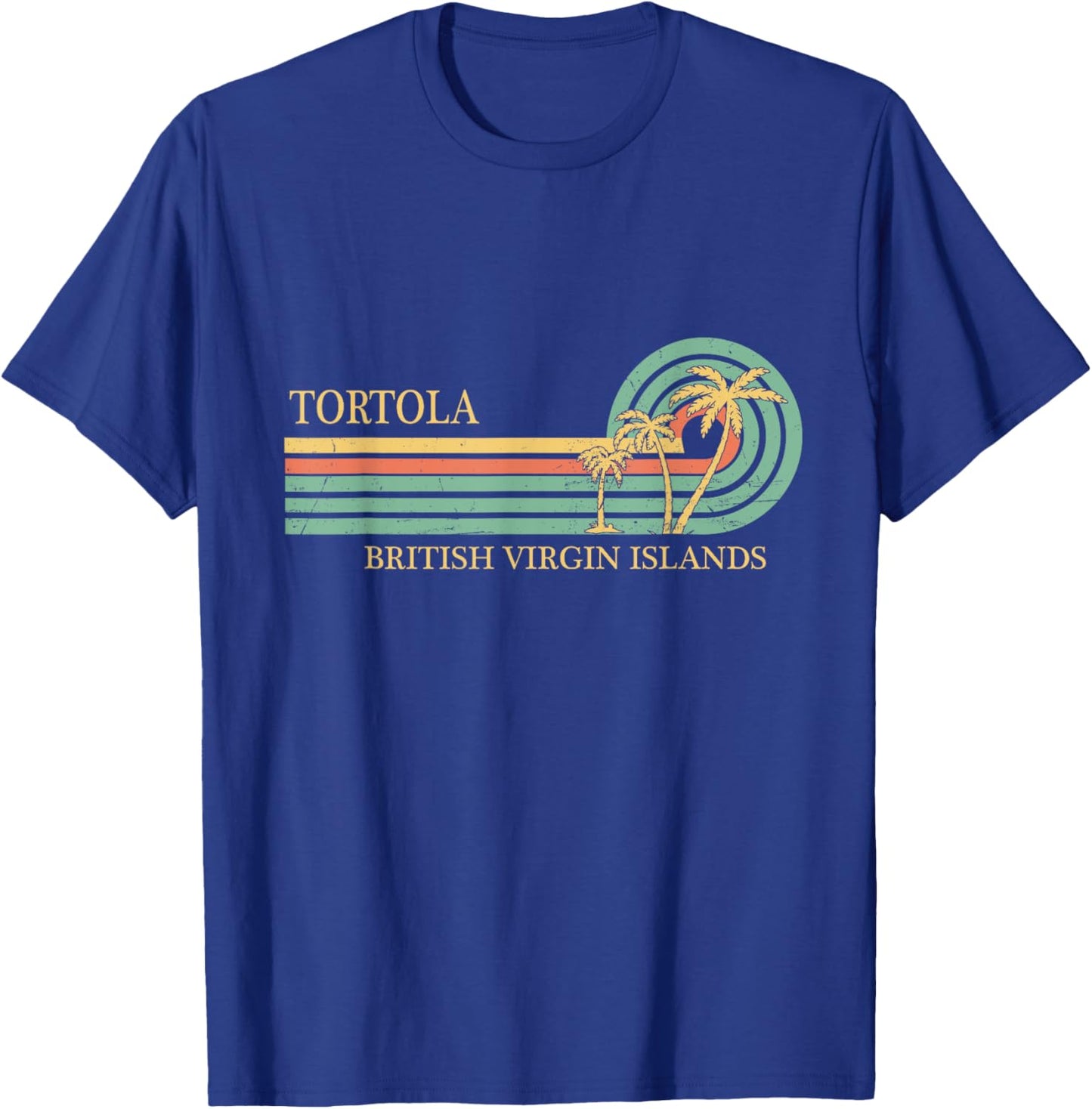 Tortola B.V.I British Virgin Islands Souvenir Vacation T-Shirt - T-Shirt | Royal