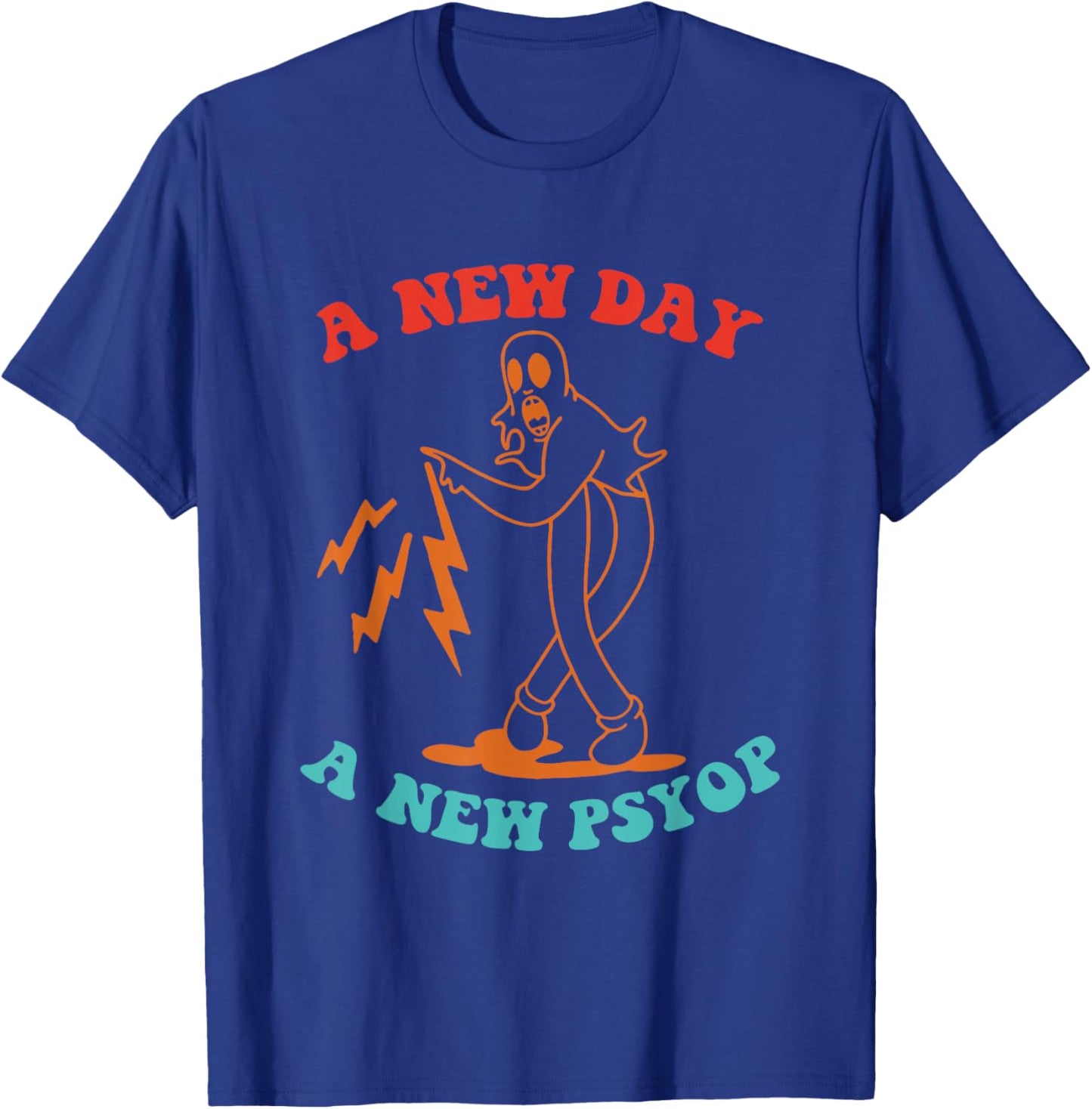 A New Day A New Psyop Retro Vintage T-Shirt - T-Shirt | Royal