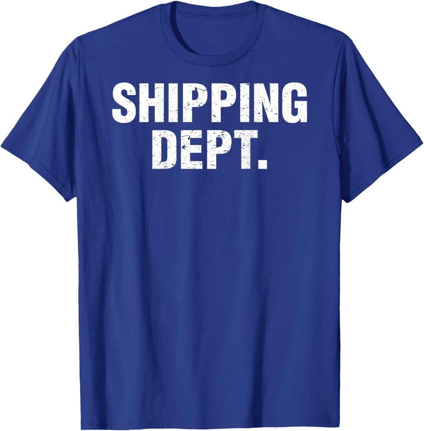 Shipping Dept. Design On The Back T-Shirt - T-Shirt | Royal