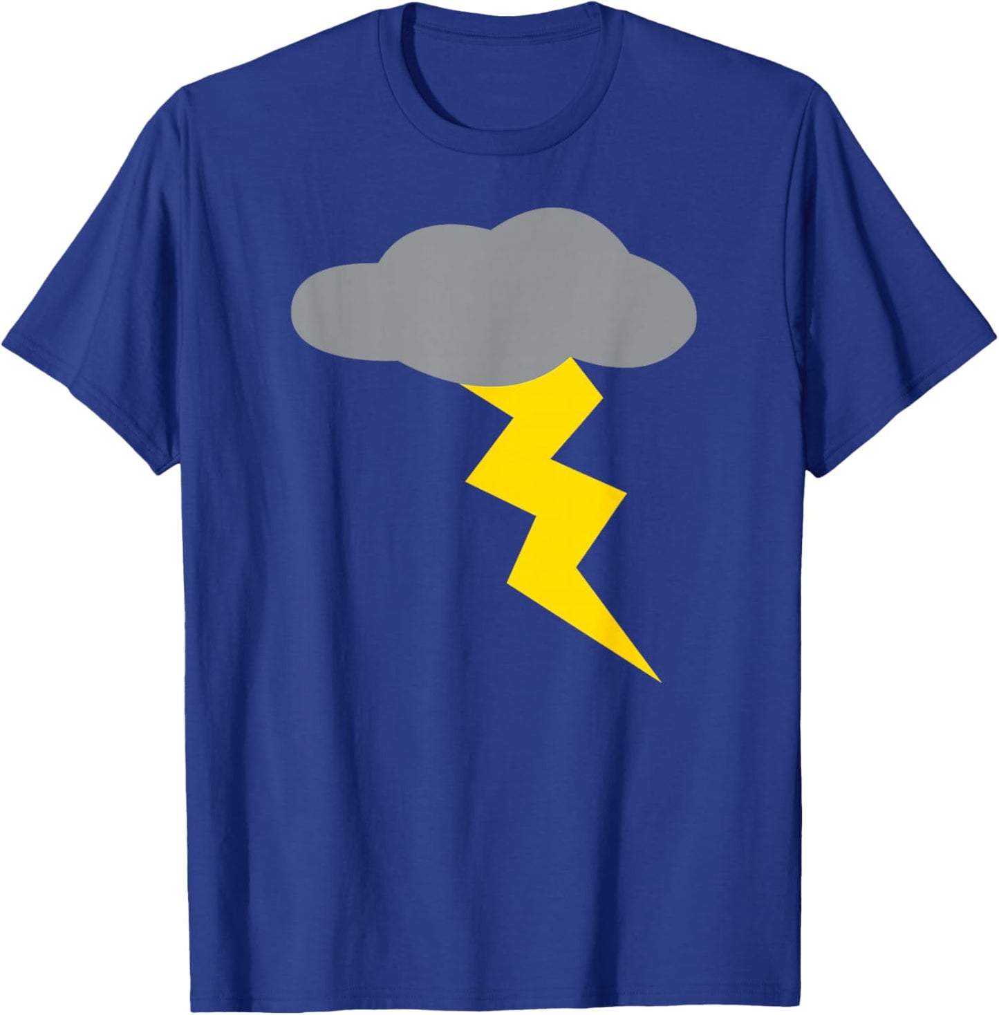 Thunder Cloud With Lighting T-Shirt - T-Shirt | Royal