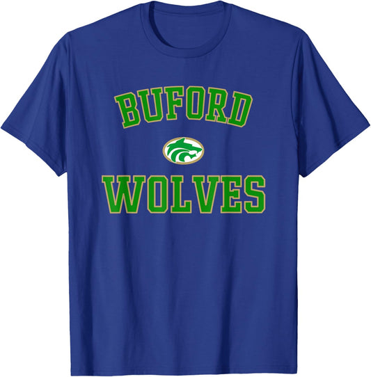 Buford Wolves Logo Varsity HS T-Shirt - T-Shirt | Royal