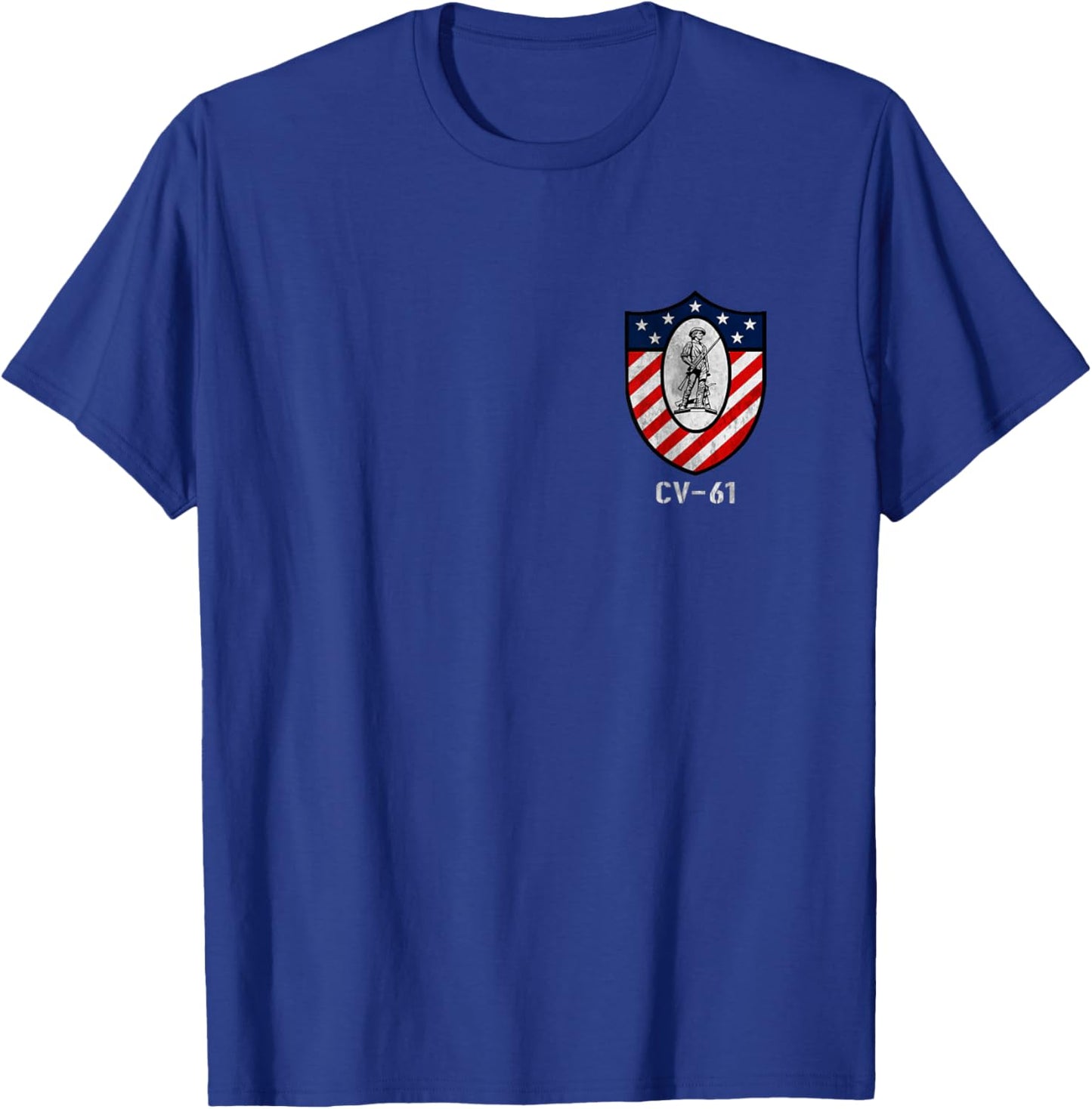 USS Ranger CV-61 Logo Aircraft Carrier Sailor Veteran Papa T-Shirt - T-Shirt | Royal