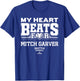 My Heart Beats for Mitch Garver Seattle Baseball MLBPA T-Shirt - T-Shirt | Royal