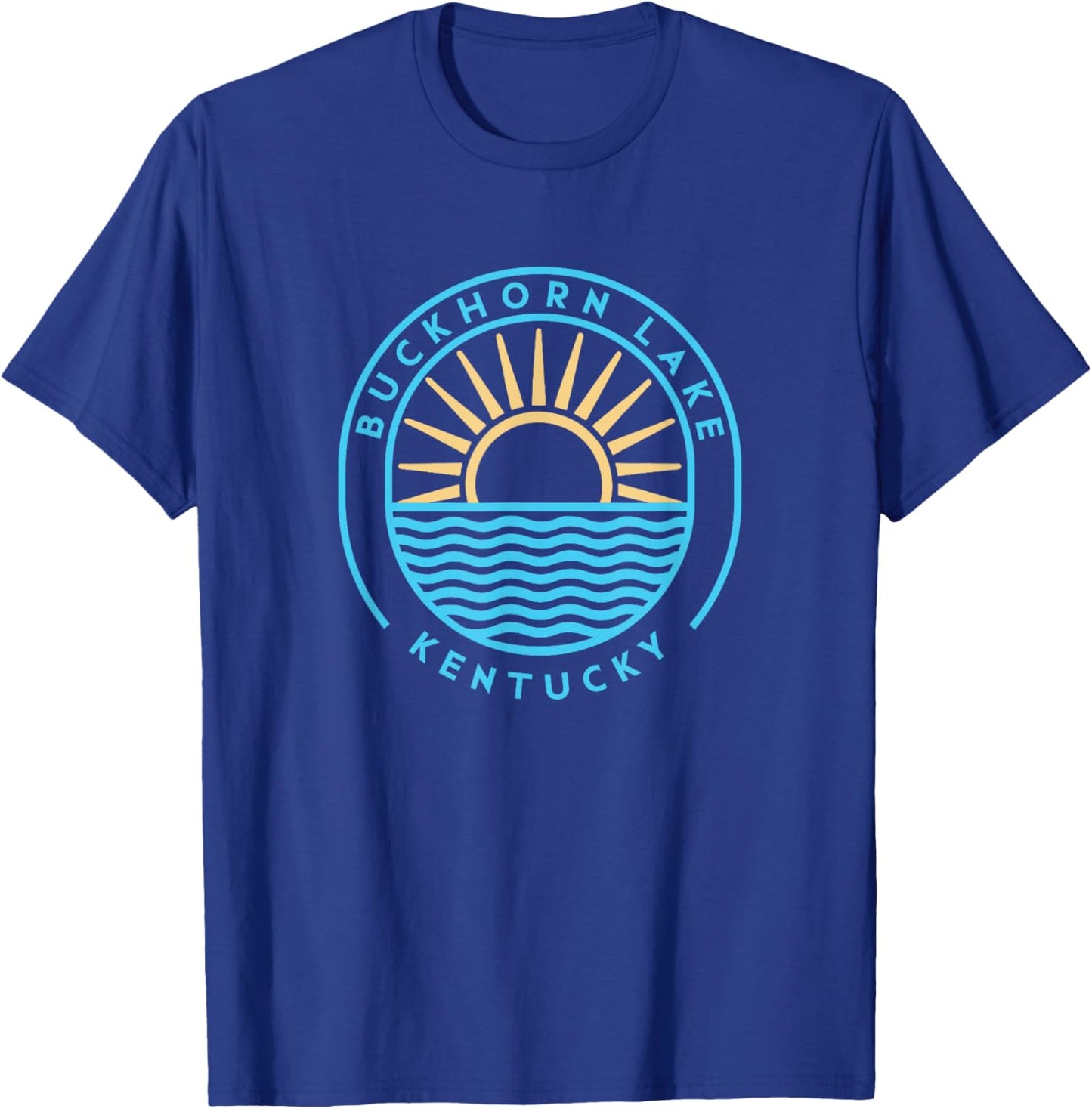 Buckhorn Lake Kentucky Outdoors Vintage T-Shirt - T-Shirt | Royal