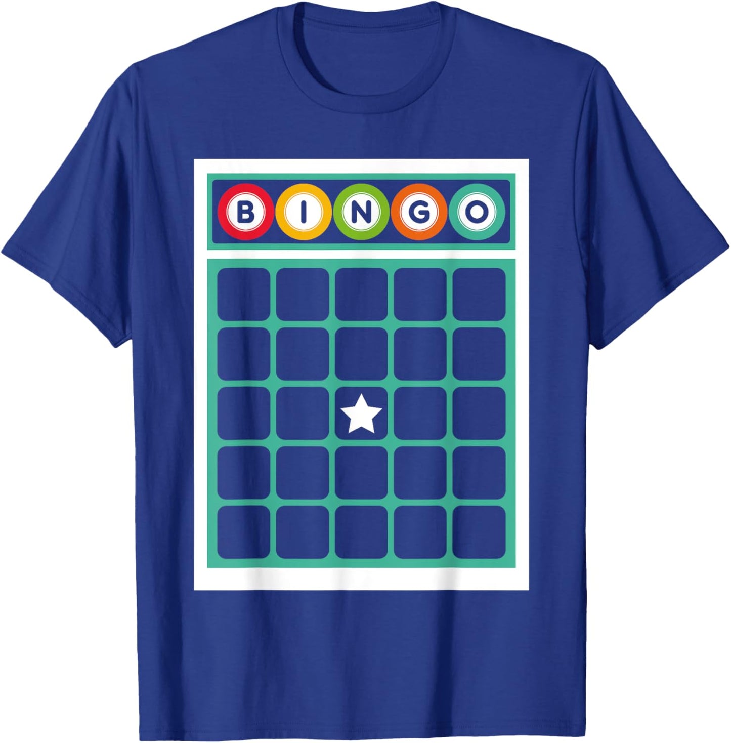 Bingo Card Bingo Costume Funny Bingo Player Halloween Outfit T-Shirt - T-Shirt | Royal