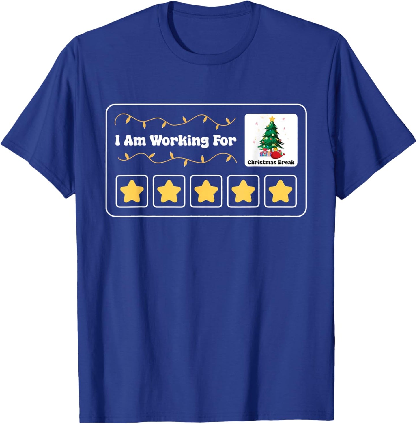 I'm Working For Christmas Break Special Education Teacher T-Shirt - T-Shirt | Royal