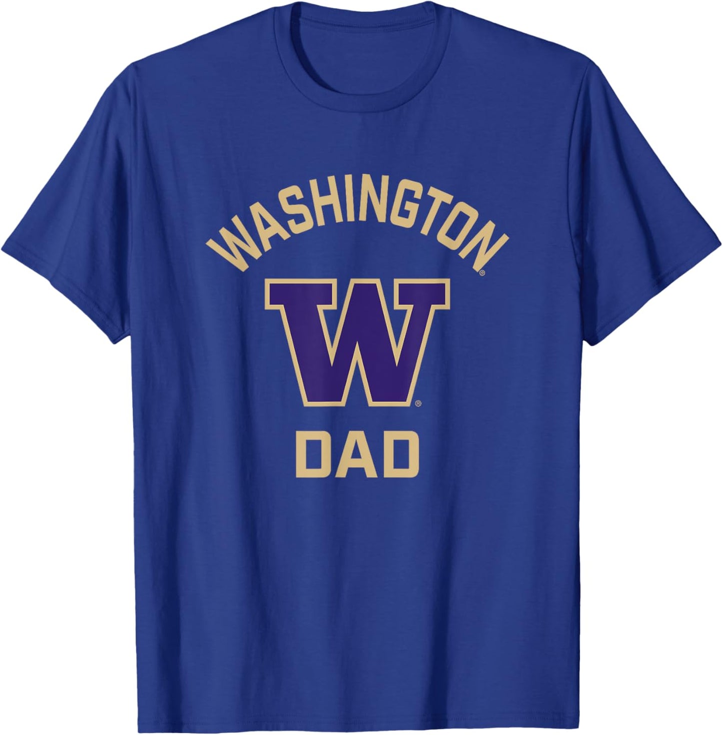 University of Washington Huskies Arched Dad T-Shirt - T-Shirt | Royal
