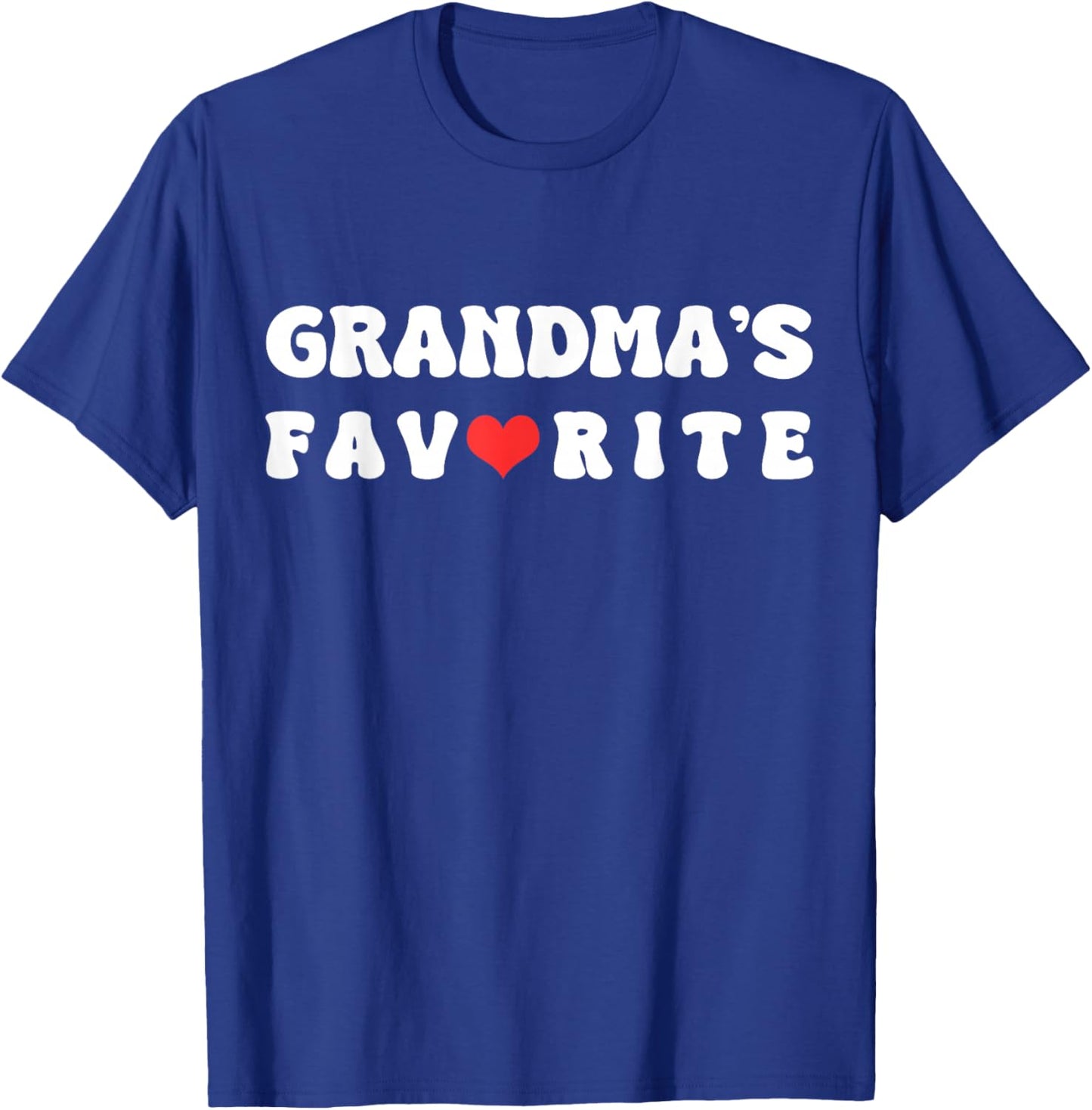 Grandma's Favorite Shirt for Grandson or Granddaughter T-Shirt - T-Shirt | Royal