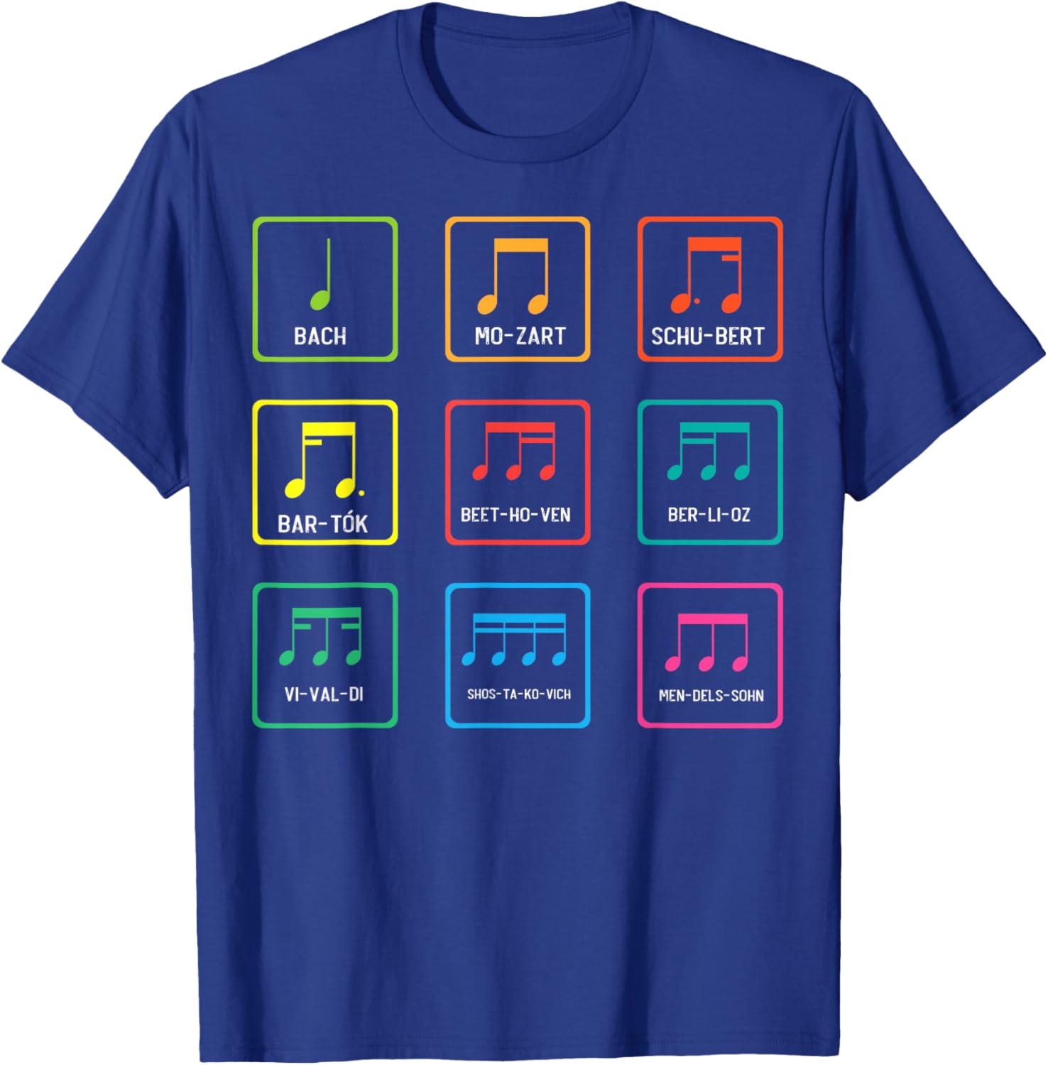 Classic Composers Classical Music - Classical Musician T-Shirt - T-Shirt | Royal