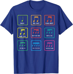 Classic Composers Classical Music - Classical Musician T-Shirt - T-Shirt | Royal