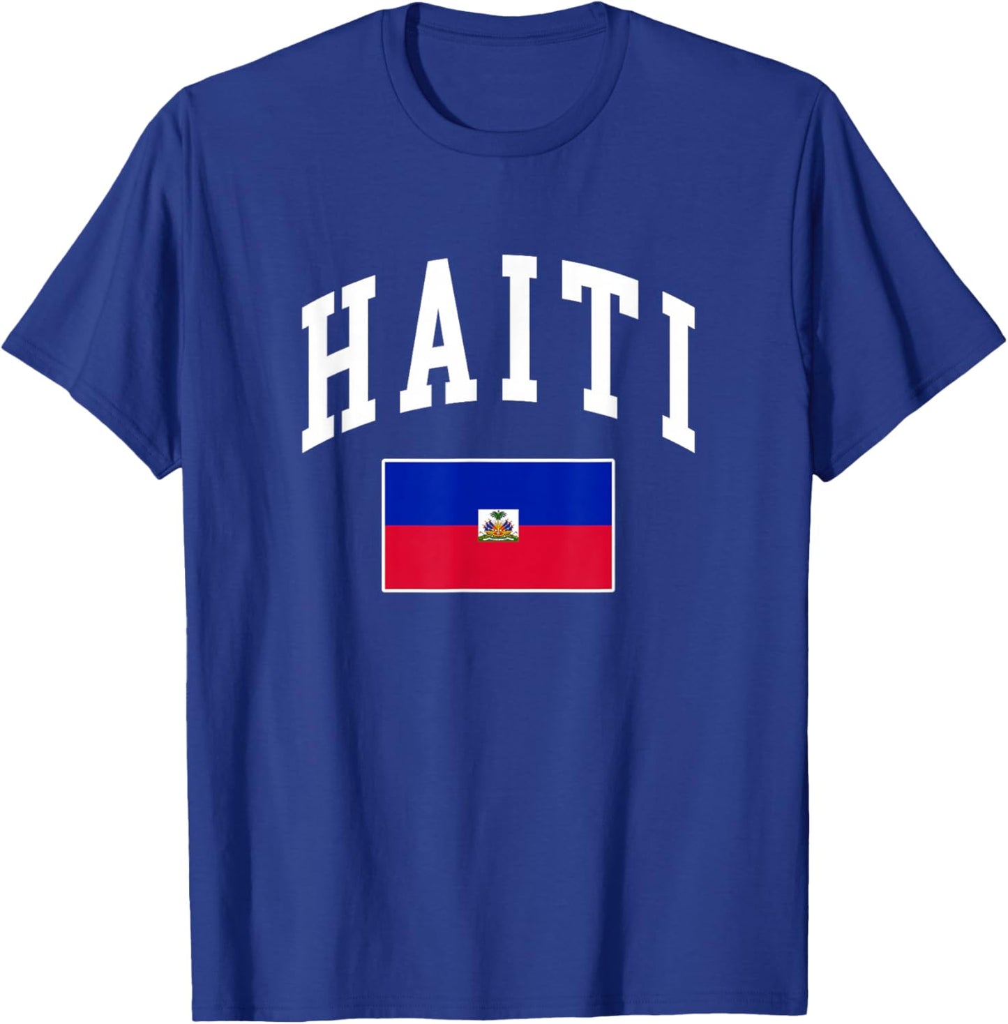 Haiti Haitian Flag Retro Vintage Classic Graphic T-Shirt - T-Shirt | Royal
