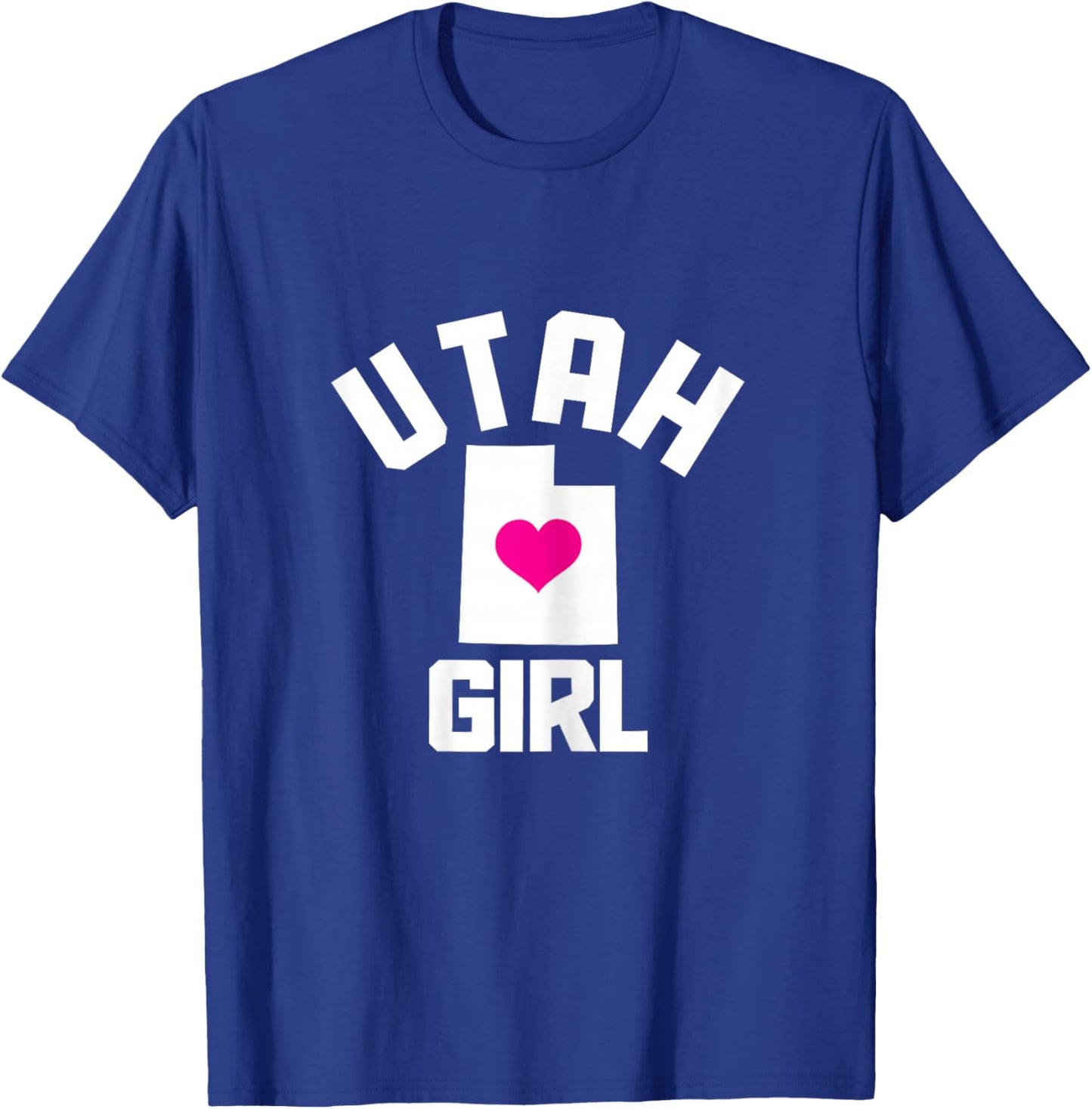 Utah Heart State Map Girl T-Shirt - T-Shirt | Royal