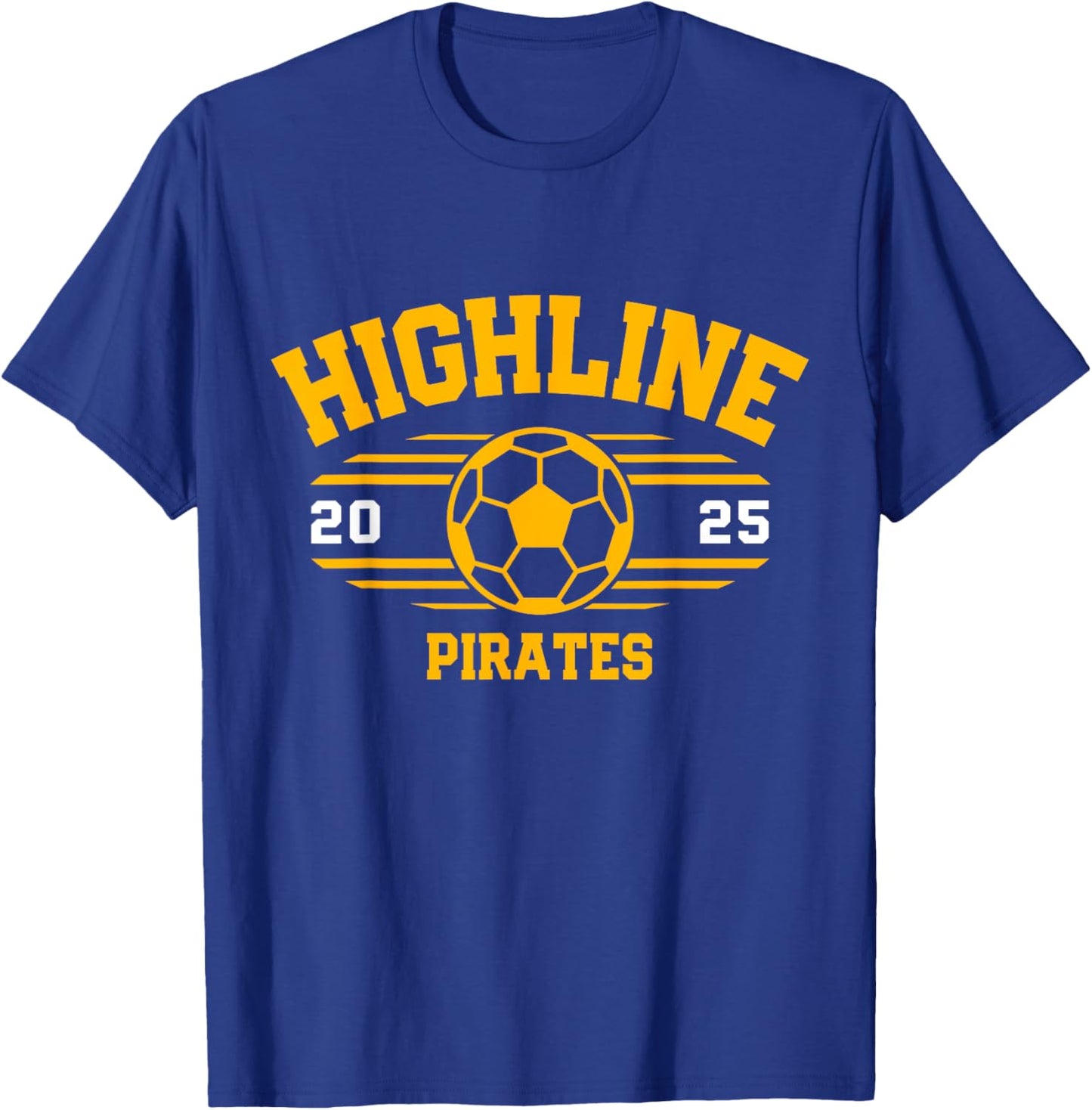 Highline Pirates Soccer Ball 2025 T-Shirt - T-Shirt | Royal