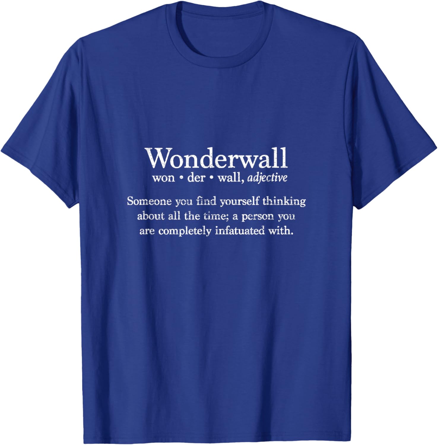 Wonderwall Definition Dictionary Typography Minimalist , Small, Black T-Shirt - T-Shirt | Royal