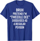 Funny Halloween Lazy Costume Bruh Pretend I'm A Tweedle Dee T-Shirt - T-Shirt | Royal