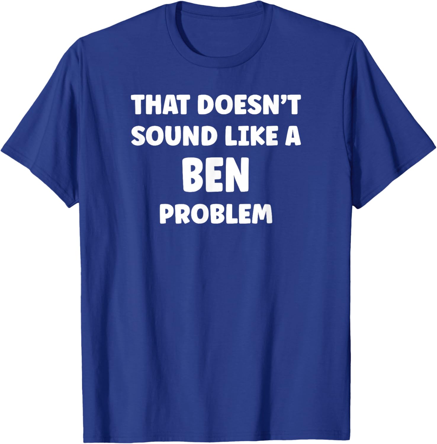 BEN Retro Gift Gift BEN Boys Personalized Custom BEN Name T-Shirt - T-Shirt | Royal