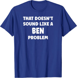 BEN Retro Gift Gift BEN Boys Personalized Custom BEN Name T-Shirt - T-Shirt | Royal