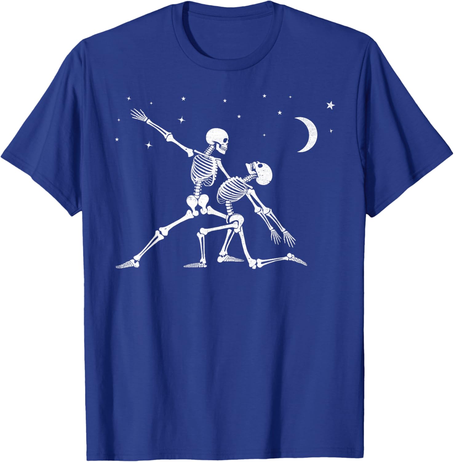 Romantic Skeleton Dance Ballroom Dip Under Moon Romance T-Shirt - T-Shirt | Royal