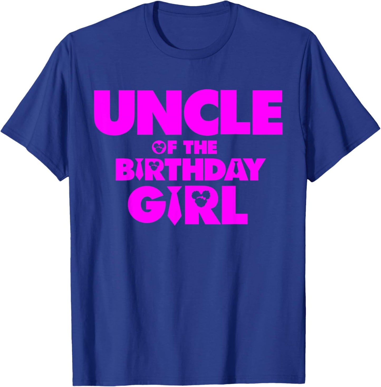 Uncle Of The Birthday Girl Afro Boss Baby Family Bday Party T-Shirt - T-Shirt | Royal