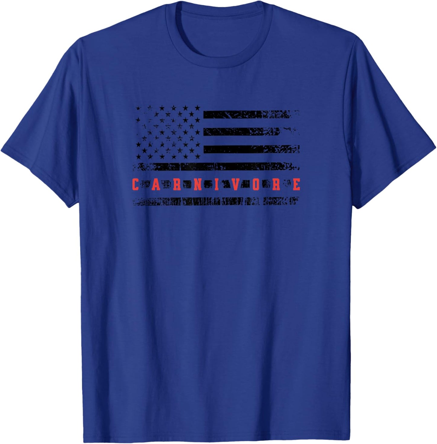 Carnivore American Flag Meat Eater Beef Lover Lion Diet Women Men T-Shirt - T-Shirt | Royal