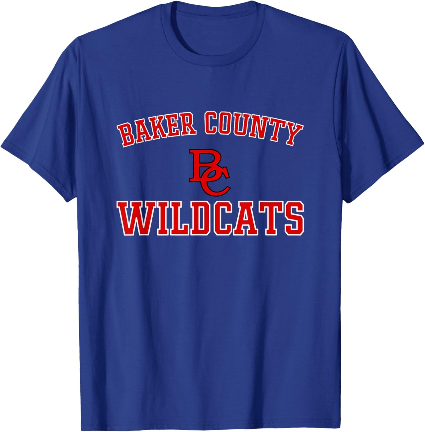 Baker County Wildcats Logo Varsity HS T-Shirt - T-Shirt | Royal