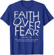 Christian Faith Over Fear Psalms 18 Bible Women Men Kids T-Shirt - T-Shirt | Royal