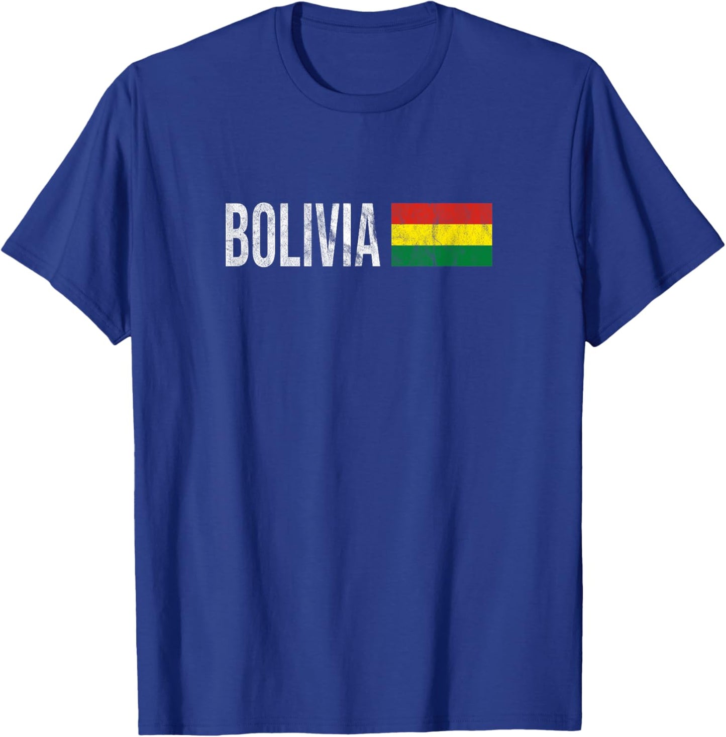 Bolivian Flag Souvenir - Retro Bolivia Design T-Shirt - T-Shirt | Royal
