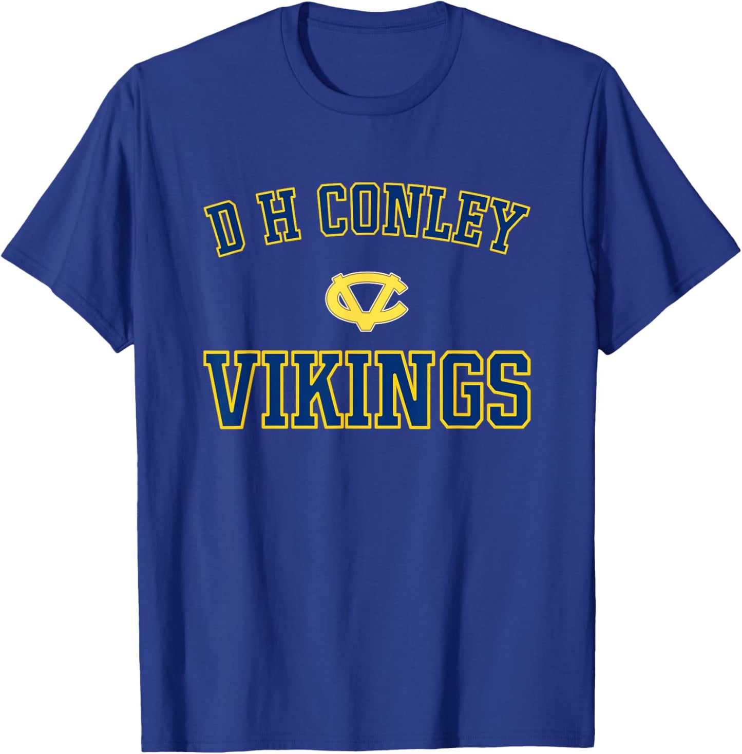 D H Conley Vikings Logo Varsity HS T-Shirt - T-Shirt | Royal