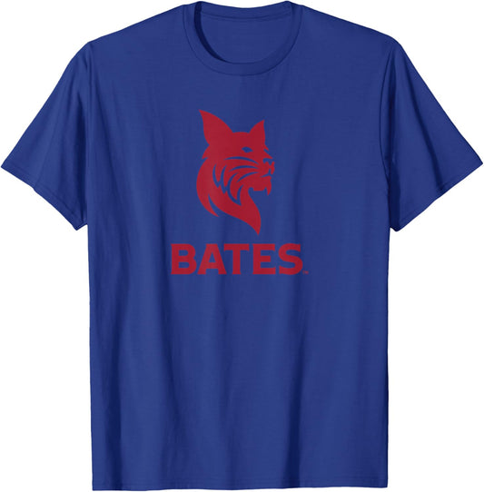 Bates College Bobcats Primary Logo T-Shirt - T-Shirt | Royal