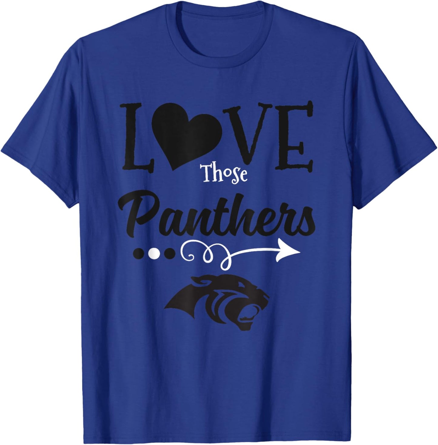 Cabot Panthers Logo Love Those HS T-Shirt - T-Shirt | Royal