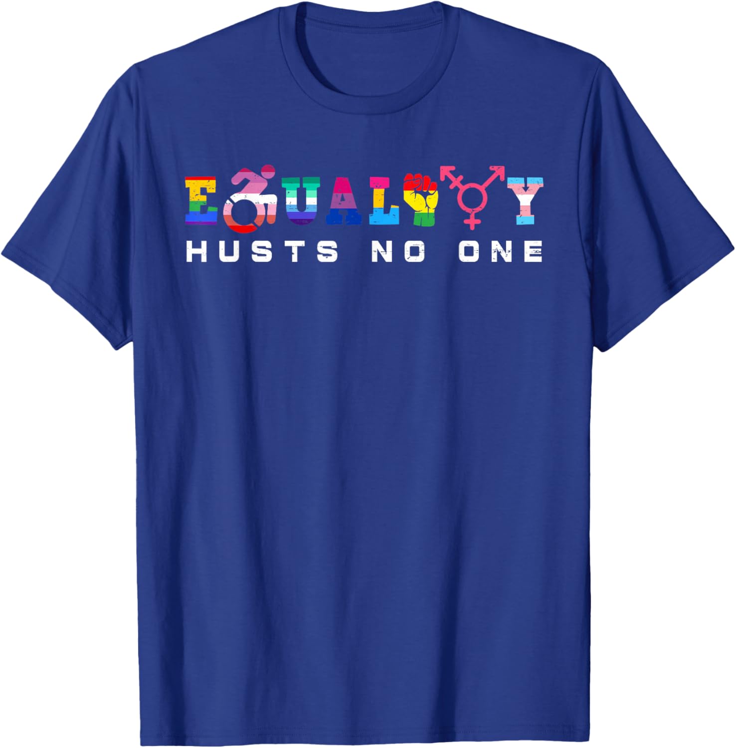 LGBT Equality Gay Pride Ally Human Rights LGBTQ Men Women T-Shirt - T-Shirt | Royal