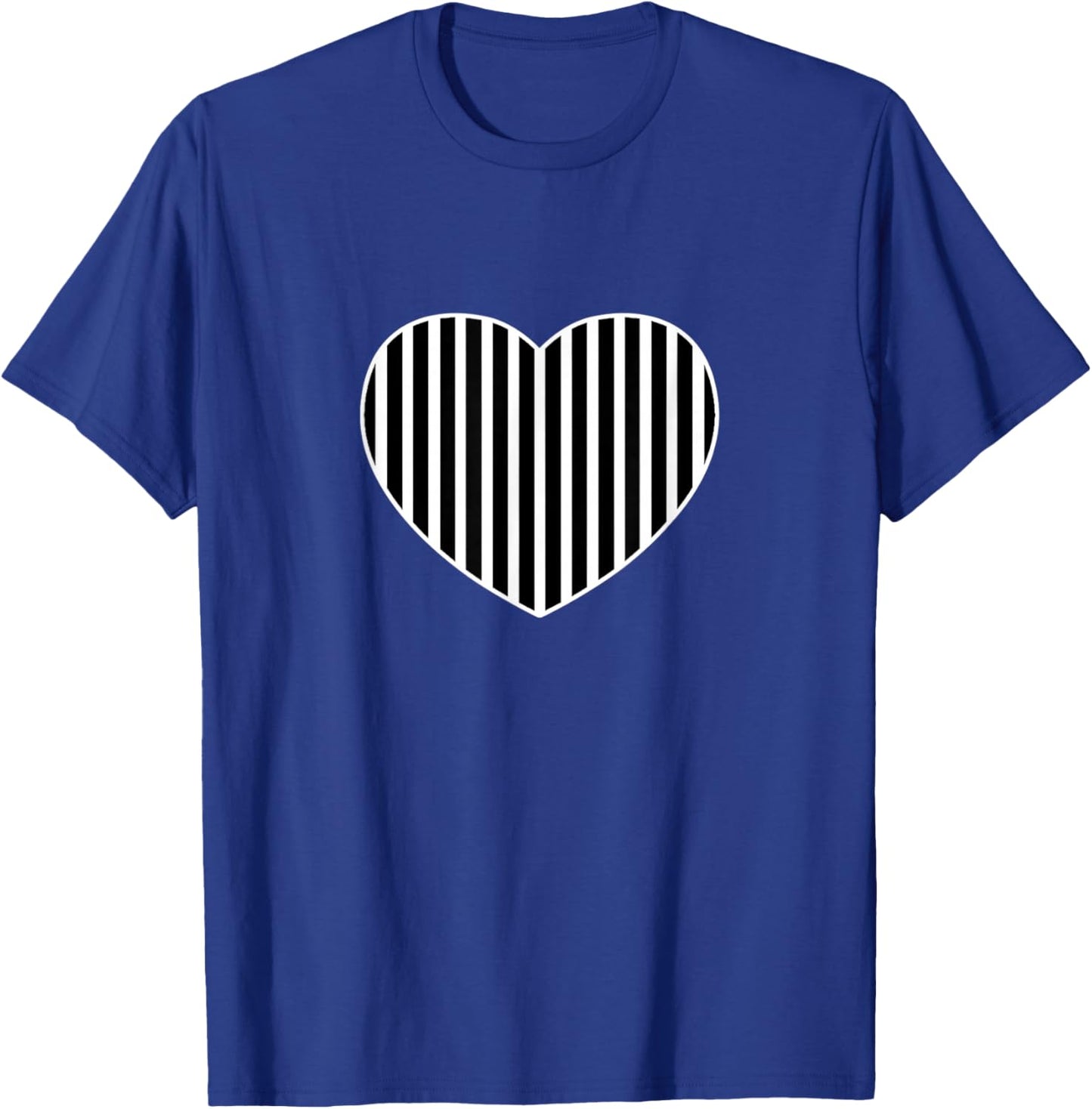 Black and White Striped Pattern Vertical Lines Minimalist T-Shirt - T-Shirt | Royal