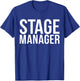 Stage Manager Theatre T-Shirt - T-Shirt | Royal