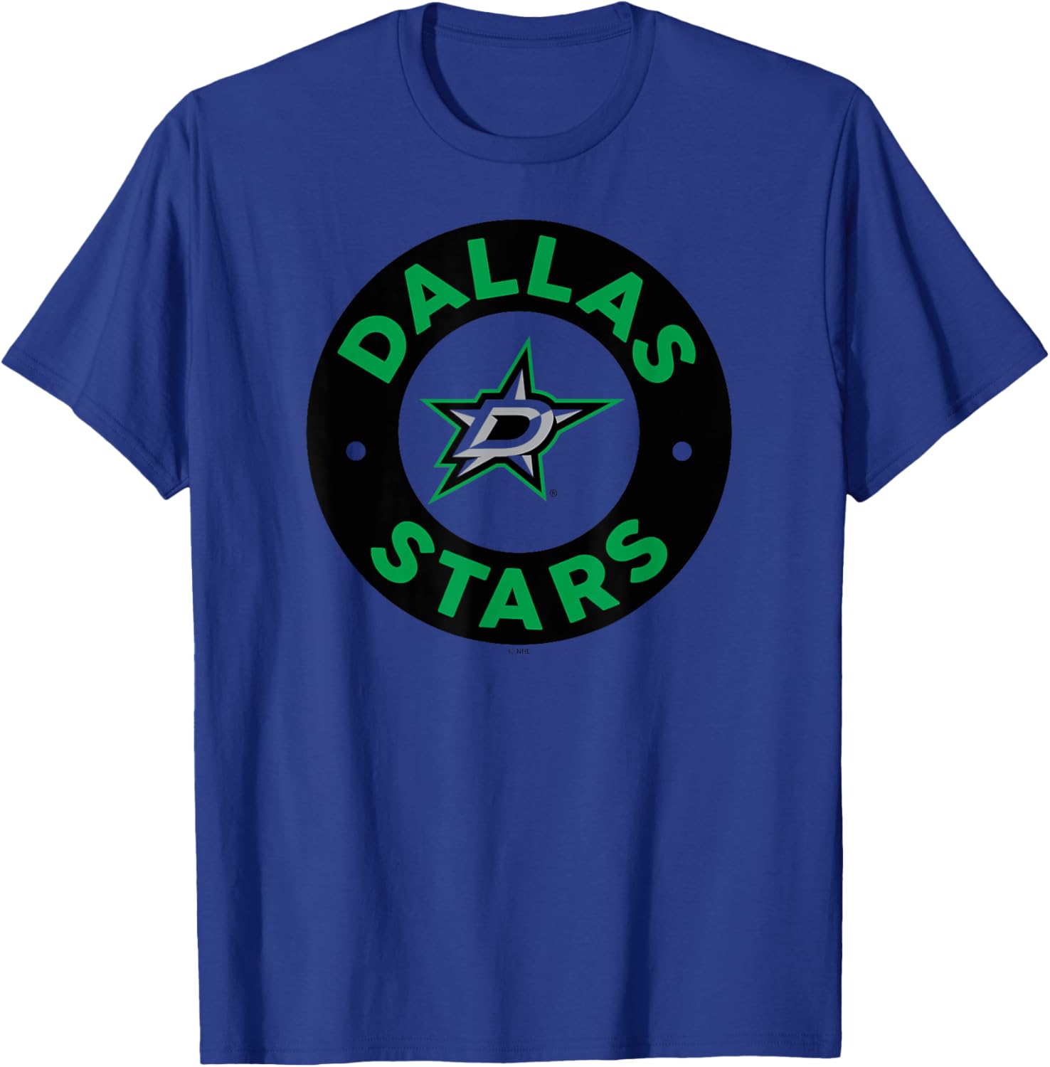 Dallas Stars Symbol White Officially Licensed T-Shirt - T-Shirt | Royal