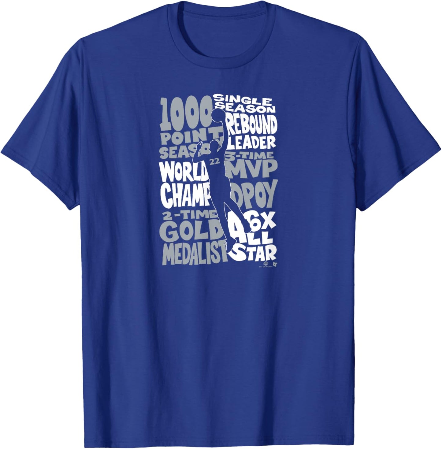 A'ja Wilson - MVP Things - Las Vegas Basketball T-Shirt - T-Shirt | Royal