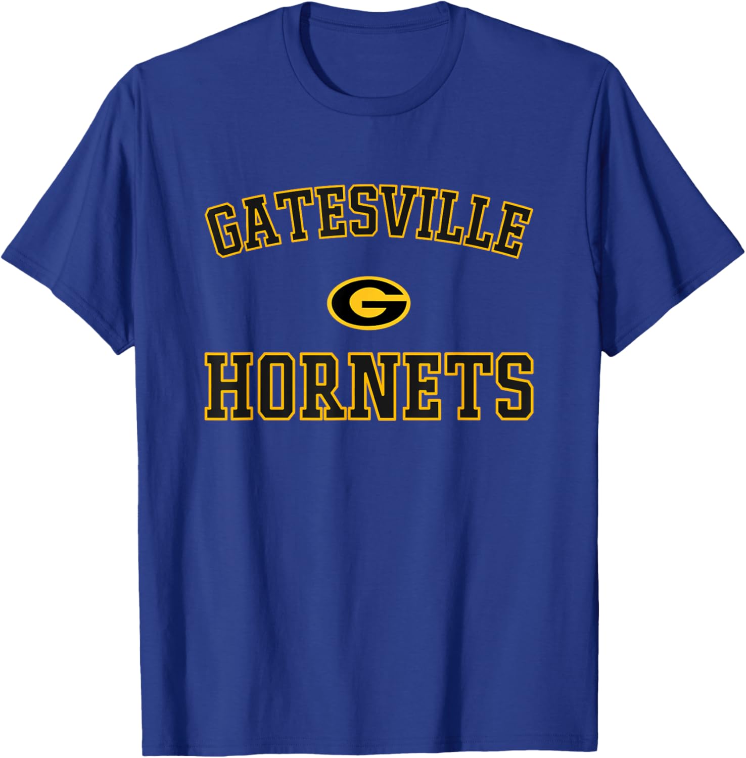Gatesville Hornets Logo Varsity HS T-Shirt - T-Shirt | Royal