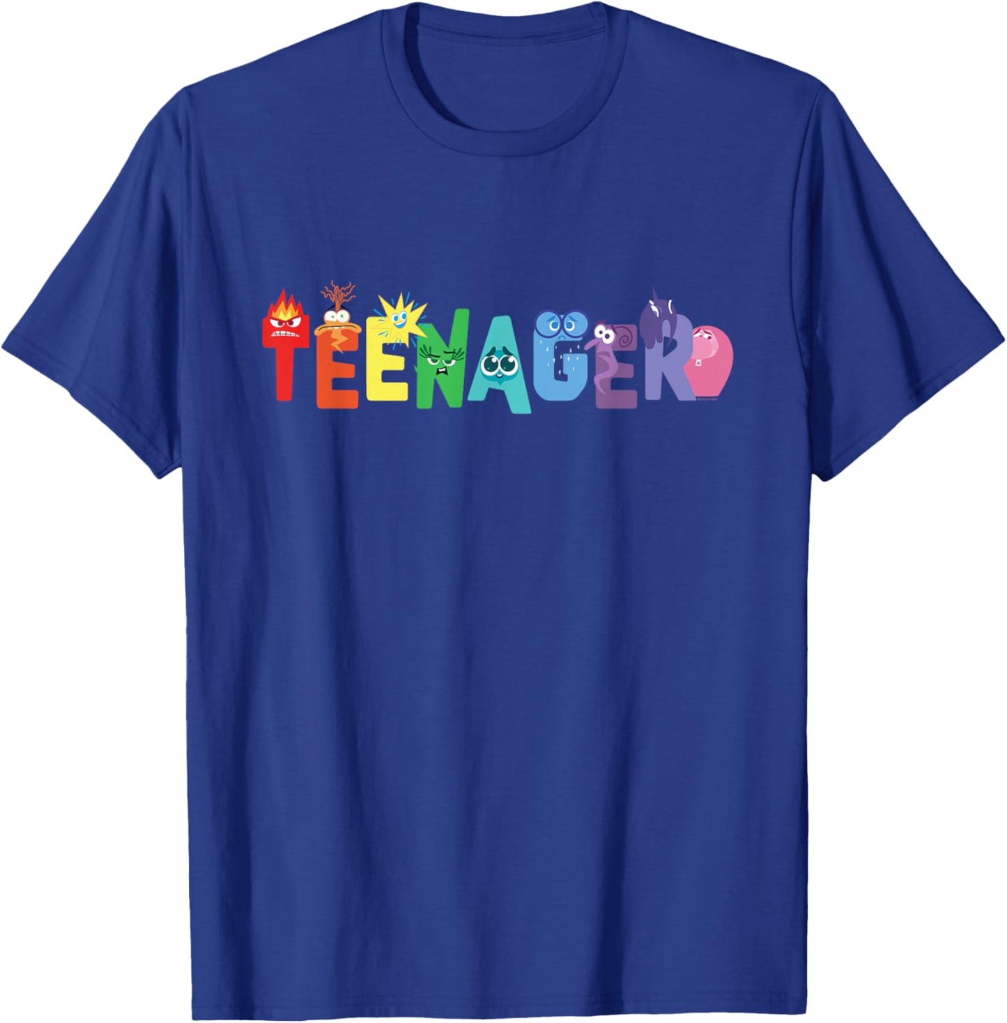 Disney and Pixar's Inside Out 2 Emotions Teenager T-Shirt - T-Shirt | Royal