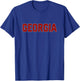 Georgia GA Vintage Varsity Style Sports Women Girls Uga T-Shirt - T-Shirt | Royal