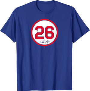 Wade Boggs: Number Circle - Boston Baseball T-Shirt - T-Shirt | Royal