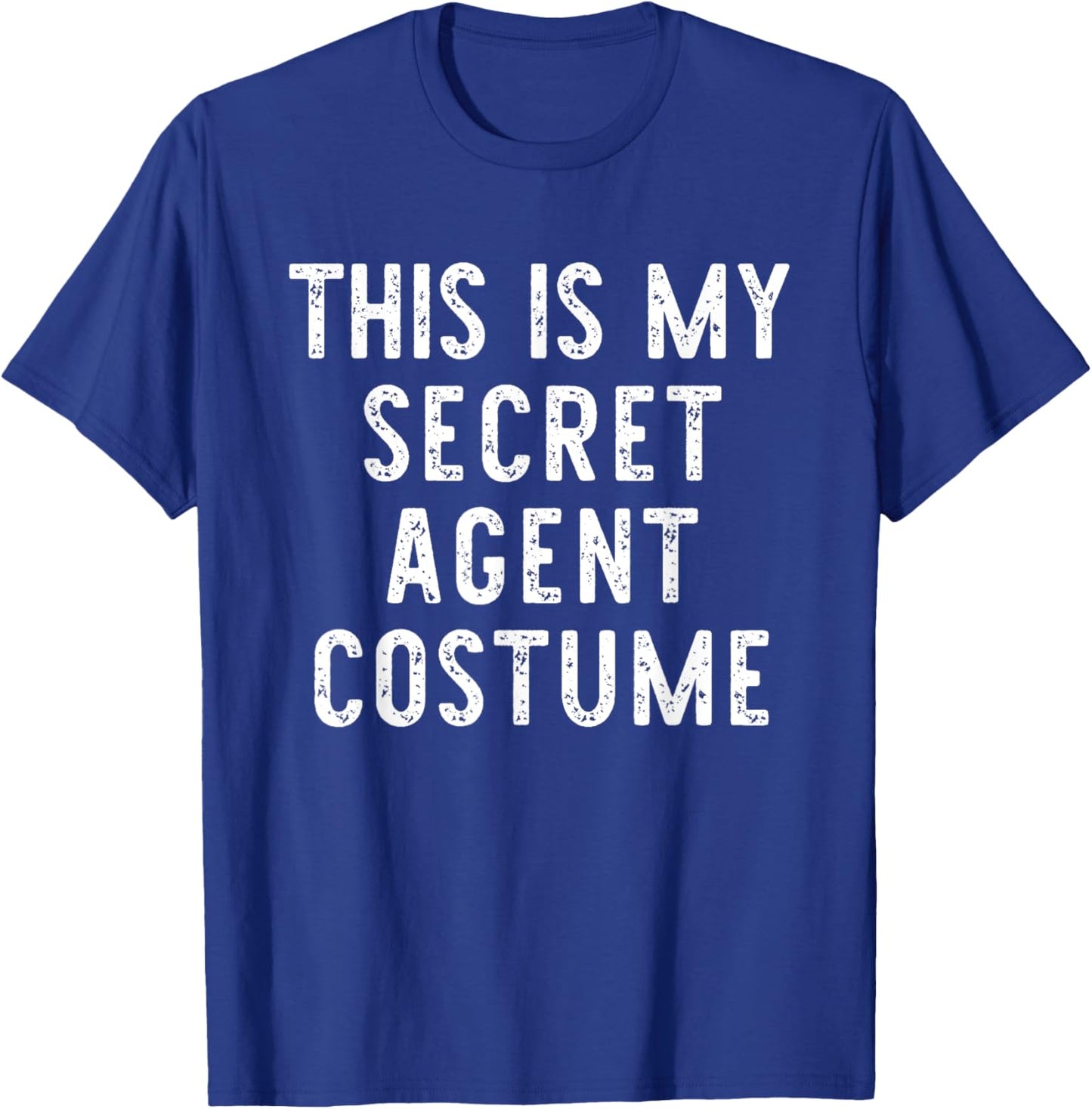 This Is My Secret Agent Halloween Costume Lazy Easy Spy T-Shirt - T-Shirt | Royal